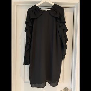 Long sleeve black dress. H&M